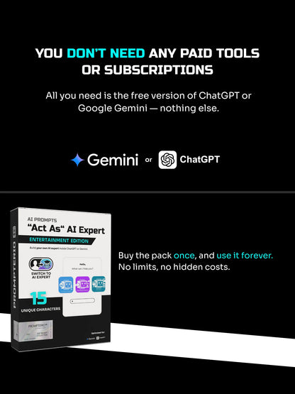 15 “Act As“ Entertainment AI Prompts
