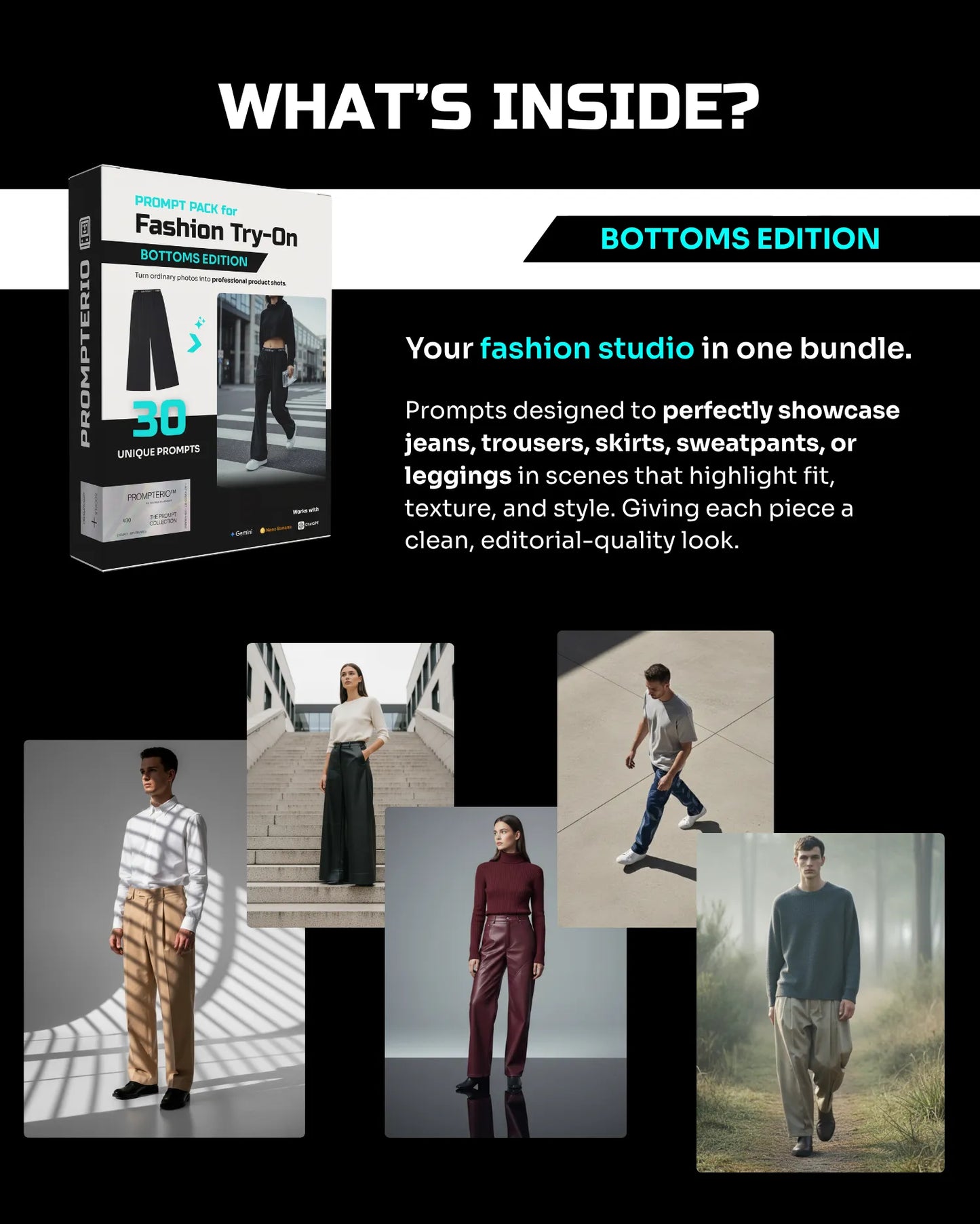 Fashion Try-On Pack —  Bottoms Edition