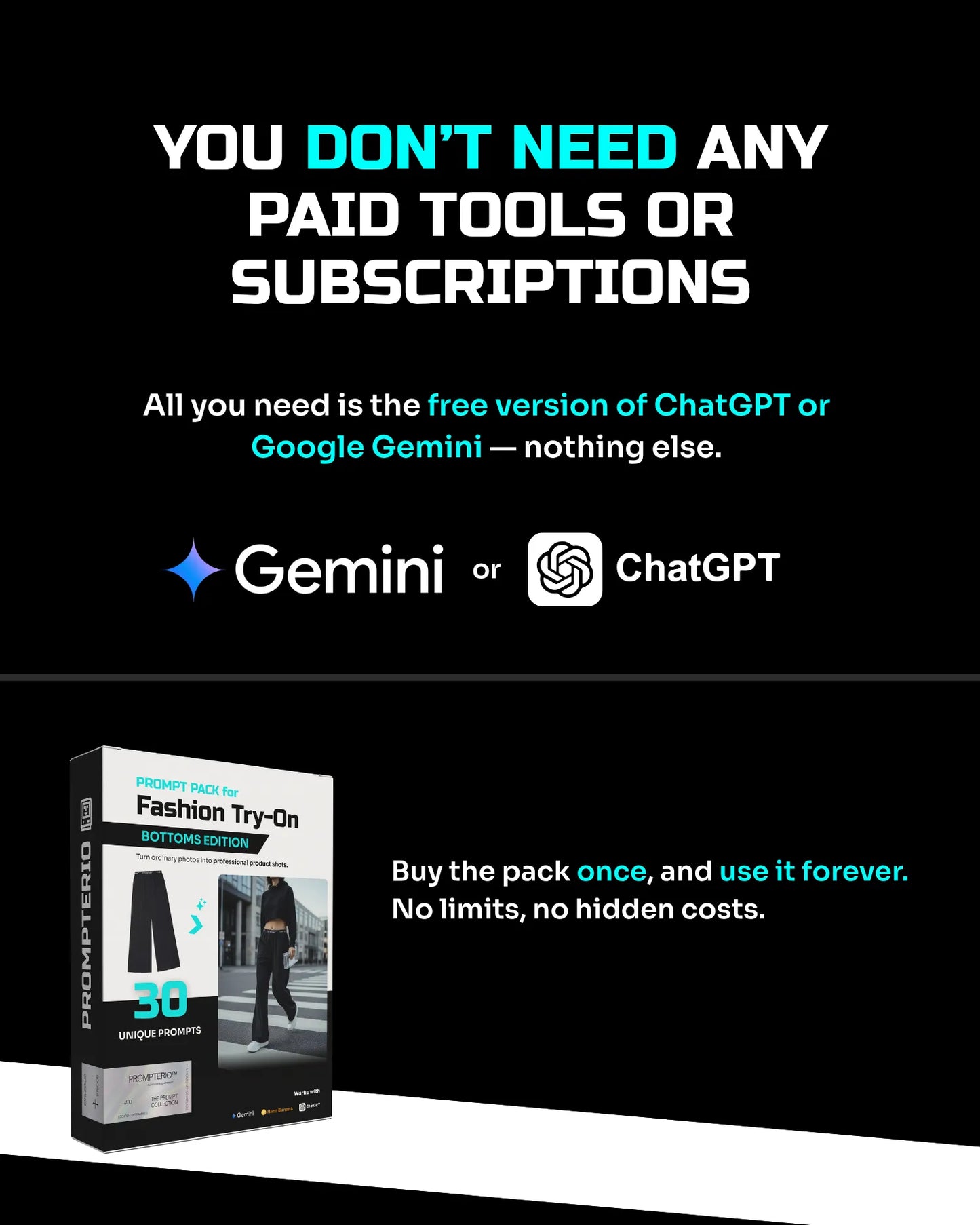 Fashion Try-On Pack —  Bottoms Edition