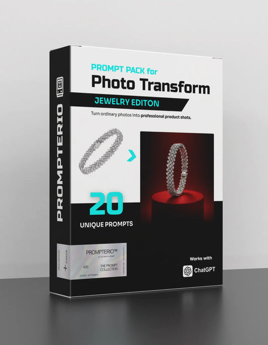 Jewelry Photo Transform Pack - High Quality PROMPTERIO Prompts