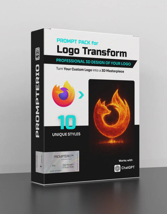 Custom Logo Transform Pack - 10 PROMPTERIO Prompts