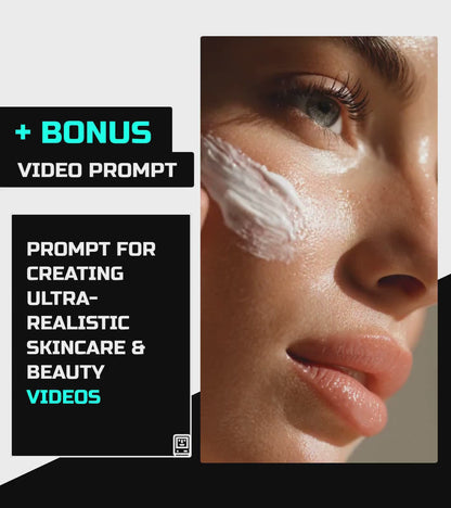 SkinCare & Beauty MEGA PACK - 60 High Quality AI PROMPTS
