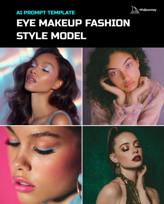 Eye Makeup Fashion Style Model PROMPTERIO™ AI Prompt