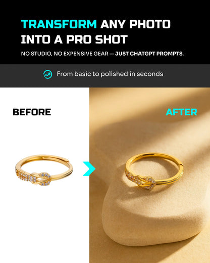 Jewelry Photo Transform Pack - High Quality PROMPTERIO Prompts