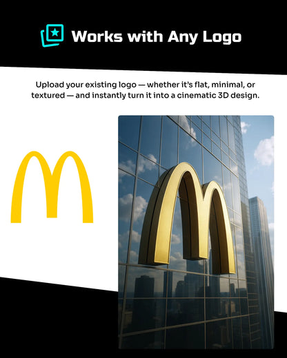 Custom Logo Transform Pack - 10 PROMPTERIO Prompts