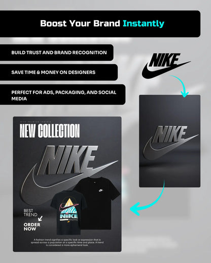 Custom Logo Transform Pack - 10 PROMPTERIO Prompts